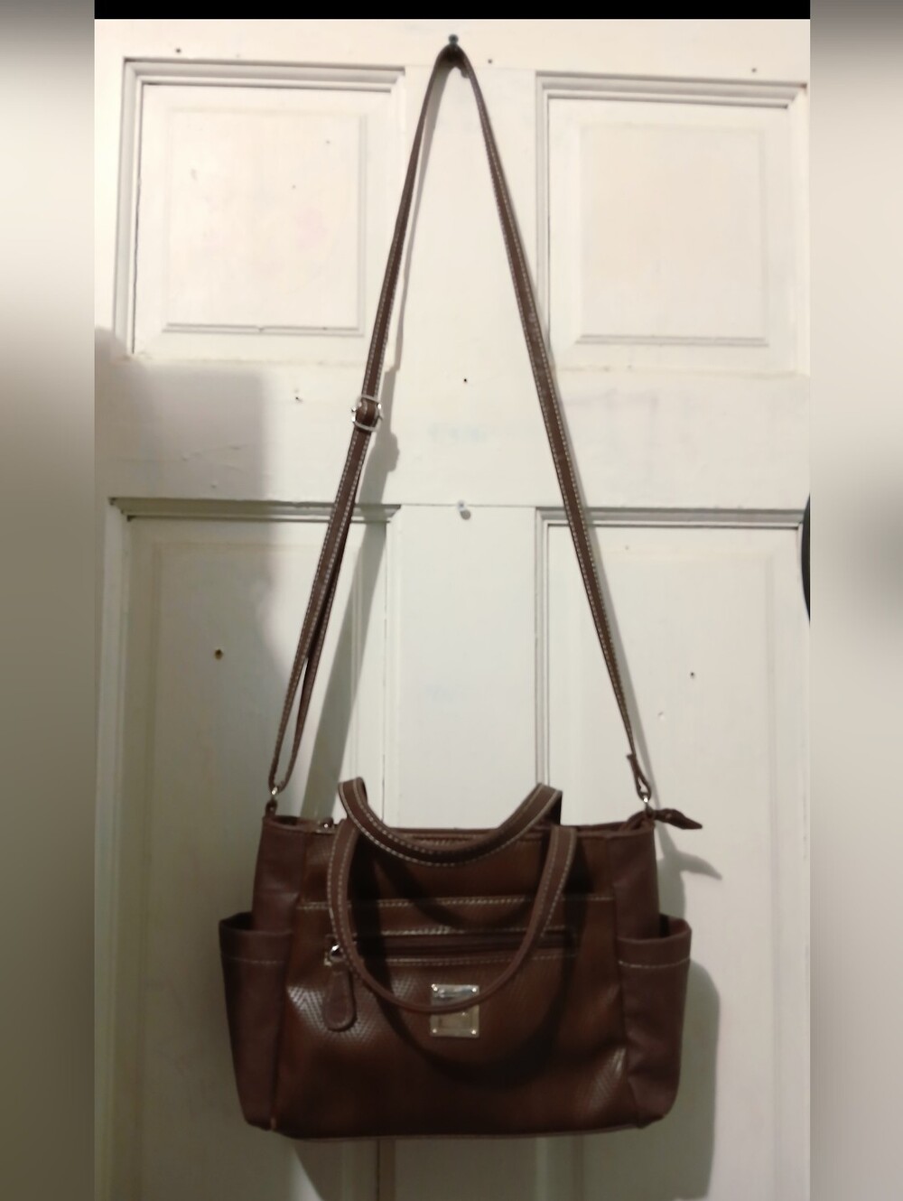 Brown Koltov Women's Shoulder/Crossbody Bag with Adjustable Strap